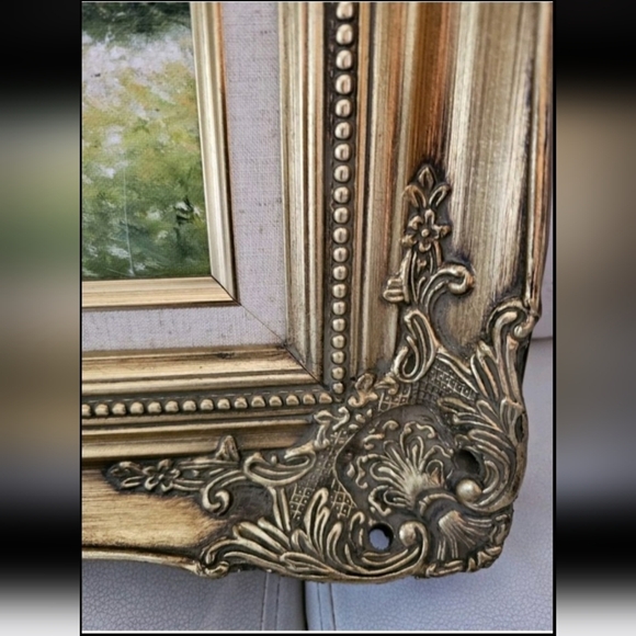 Ornate Gold Framed Landscape Painting - Picture 9 of 9